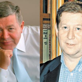 Известные экономисты Руслан Гринберг (слева) и Александр Рубинштейн (справа). Фото: Архив РГ