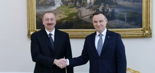 Ильхам Алиев и Анджей Дуда