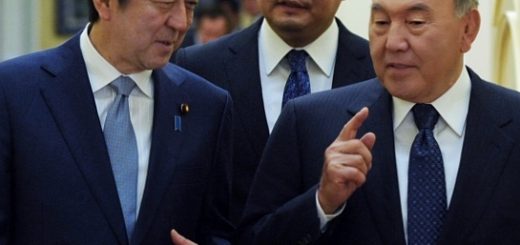 Назарбаев и Абэ