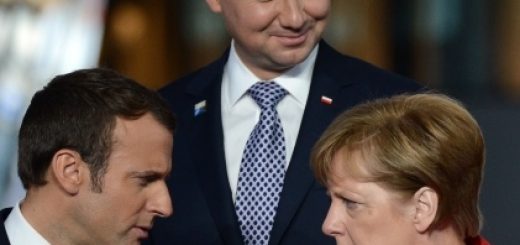 Дуда, Макрон и Меркель