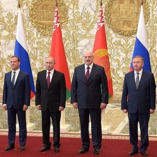 Лукашенко, Путин, Медведев и Кобяков