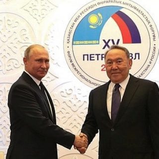 Путин и Назарбаев