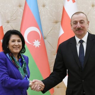 Президенты Азербайджана и Грузии