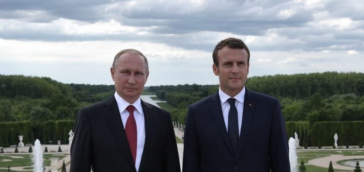 Путин и Макрон