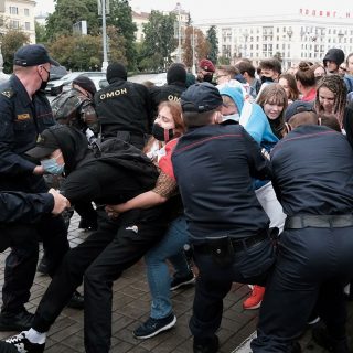 Протесты студентов в Минске