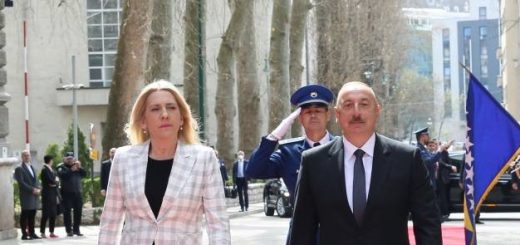 Желка Цвиянович и Ильхам Алиев