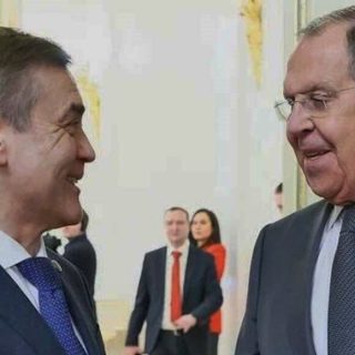 Сергей Лавров и Нурлан Ермекбаев