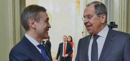 Сергей Лавров и Нурлан Ермекбаев