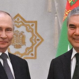 Владимир Путин и Гурбангулы Бердымухамедов