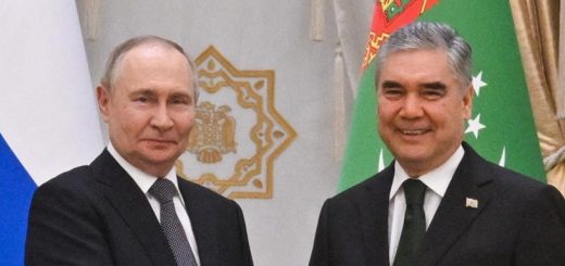 Владимир Путин и Гурбангулы Бердымухамедов